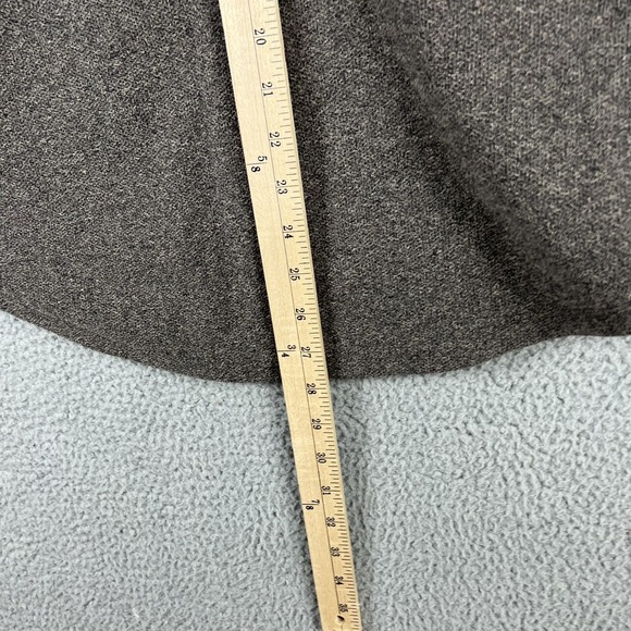 DESO Sweater Womens Large 1/2 Snap Pull Over Made In USA Grey Brown California - Picture 14 of 15